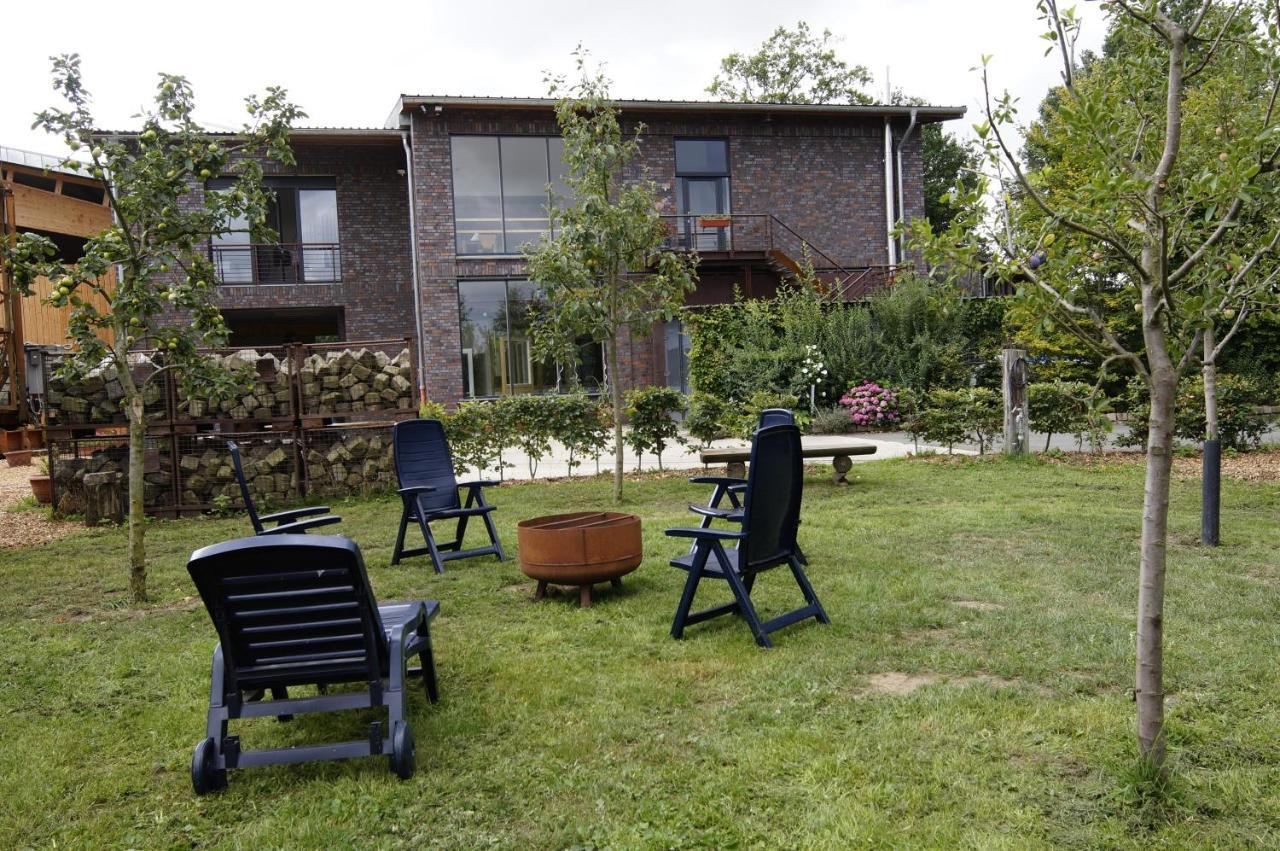 Gaestewohnung Hardinghaus Am Teich Warendorf Bagian luar foto